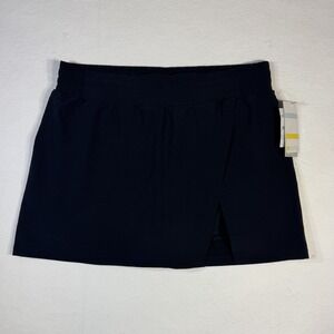 Zella Getaway Wrap Pockets Athletic Golf Tennis Skort Women's Large Black NWT